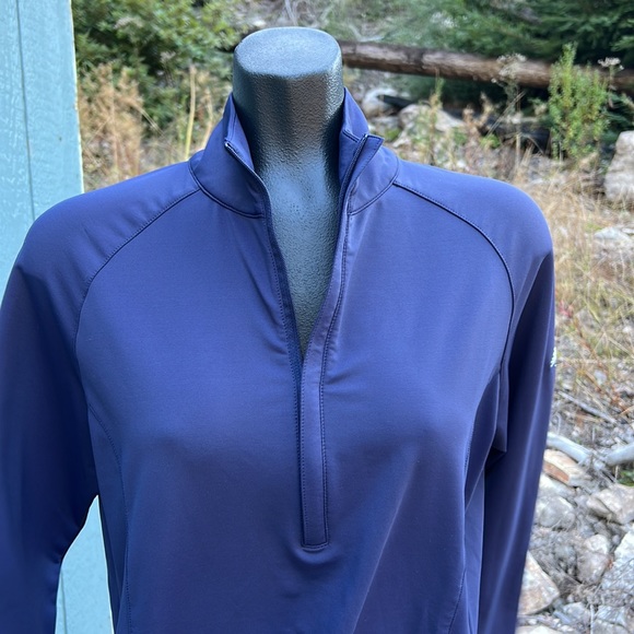 Peter Millar Tops - Peter Millar NWOT fitted long sleeve 1/4 zip UPF 50+sun protection shirt size L